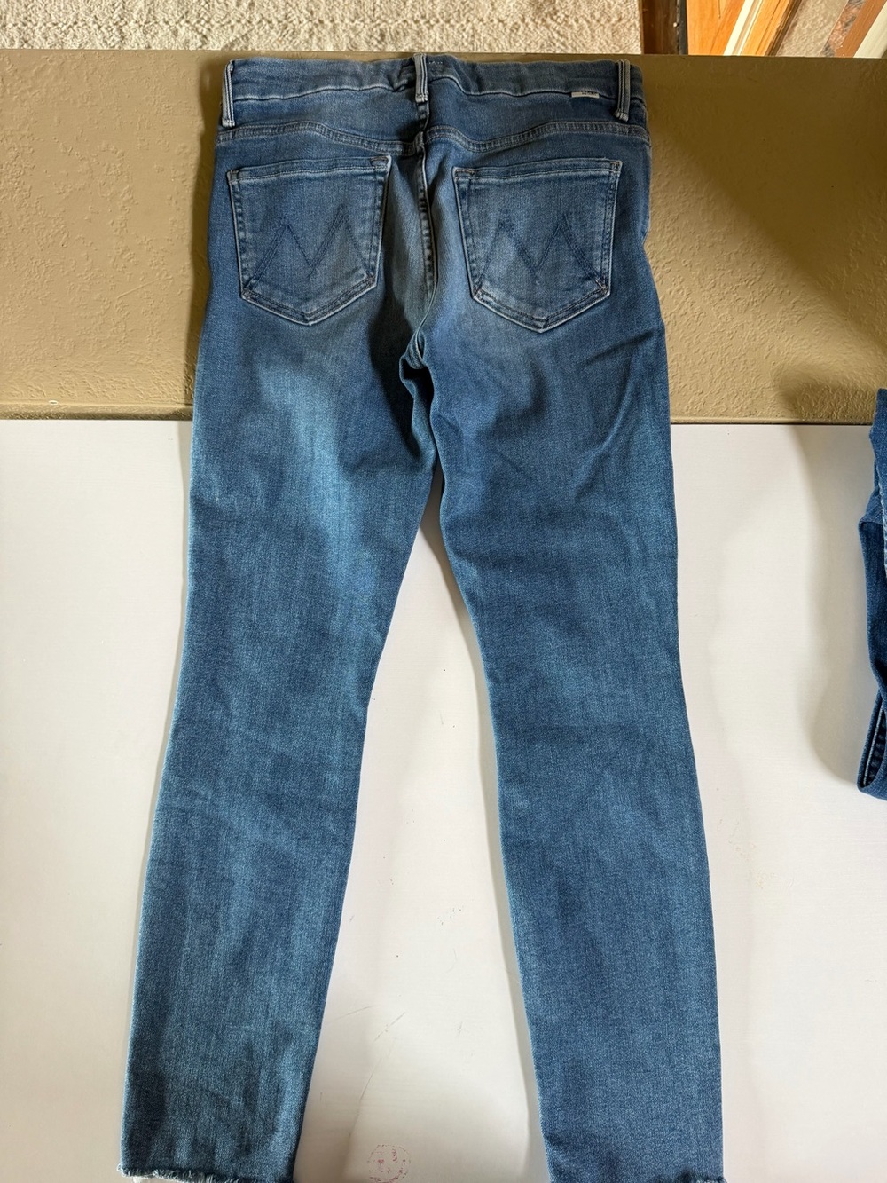 MOTHER Women's Skinny Jeans in Medium Blue Wash